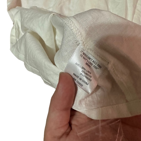 LPA NWT Button Up White Midi Skirt Size M - Picture 3 of 5